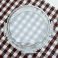 Transparent silicone lid glass food container